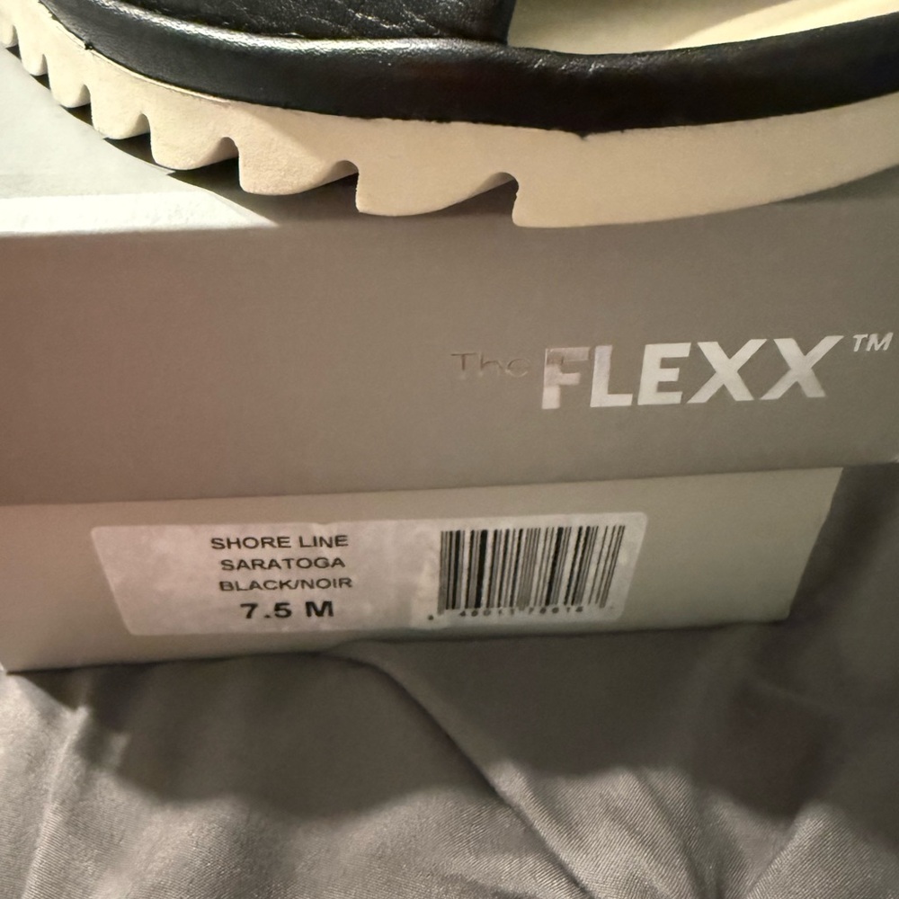 The Flexx Black Leather Sandals with Cream Sole New - Picture 9 of 11